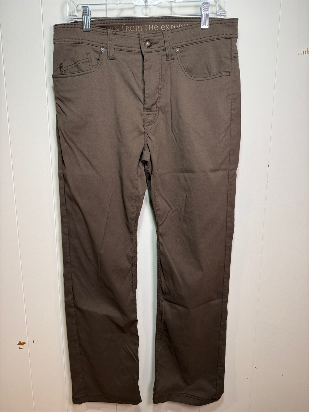 Prana Slim Fit Pants in Dark Brown